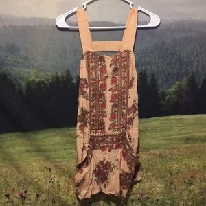 Free People Peach Tank Mini Dress